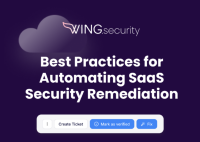 Best Practices for Automating SaaS Security Remediation