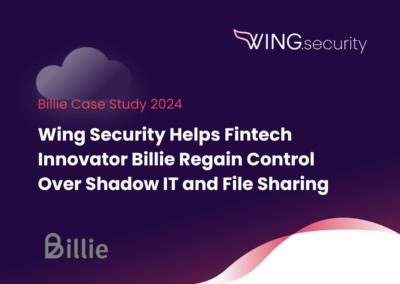 Billie Case Study: Control Over SaaS & File Sharing Risks
